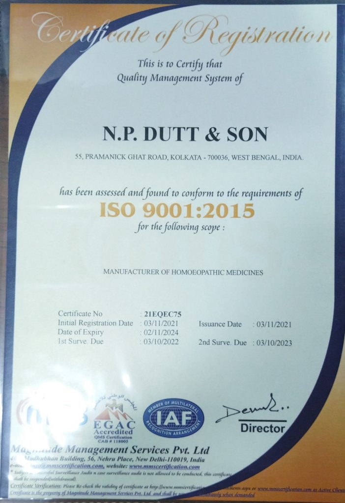 Certificate of Registration